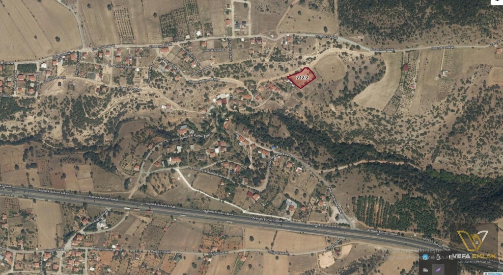 ÇINARCIK KÖYÜNDE SATILIK 2.600 m2 SATILIK TARLA