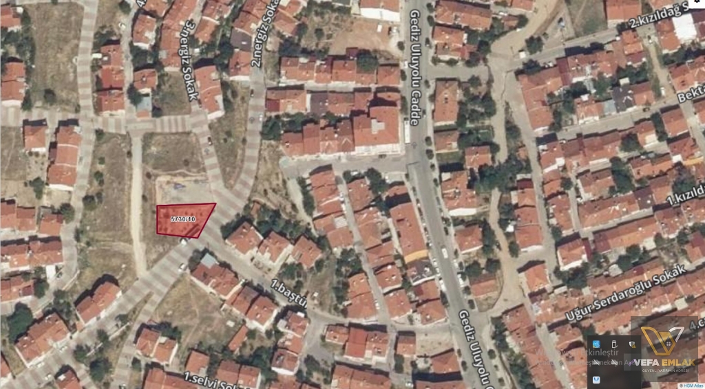 KARAAĞAÇ MAH. LEYLİ KADİR CAMİİSİ YAKINLARINDA 411m2 ÇİFT ÇEPHELİ SATILIK ARSA