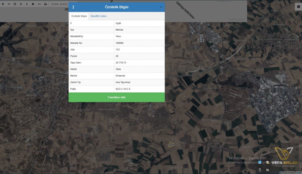 UŞAK MERKEZ YAVU KÖYÜ’NDE 25.779 M2 YATIRIMLIK FIRSAT ARAZİ!