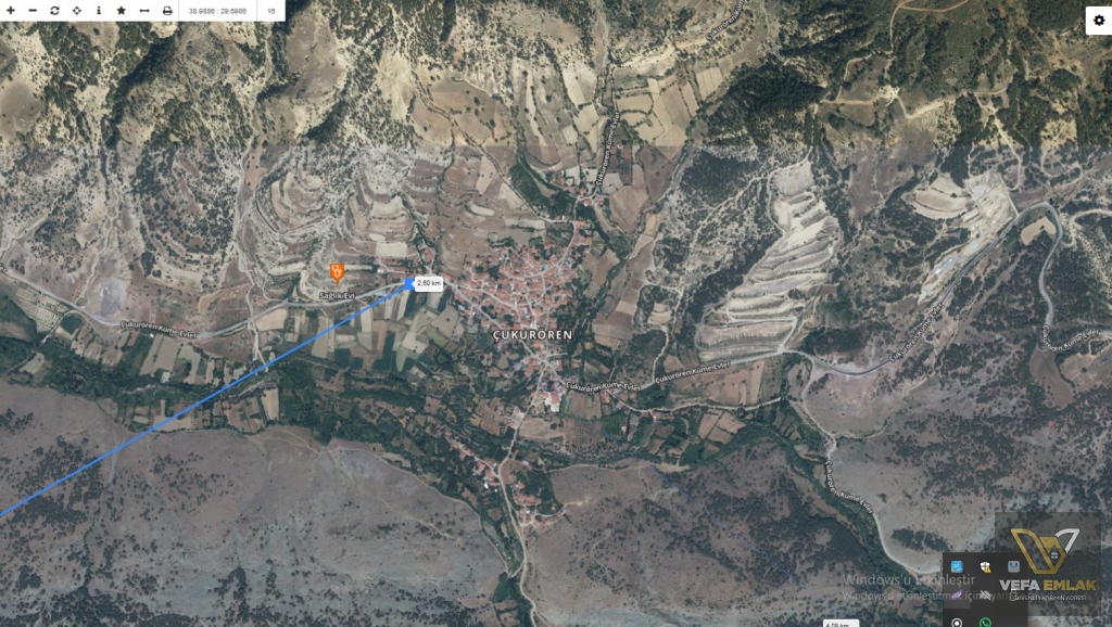 Kütahya Gediz Çukurören Köyünde 1.243 m2 Bedavadan Az Paha...