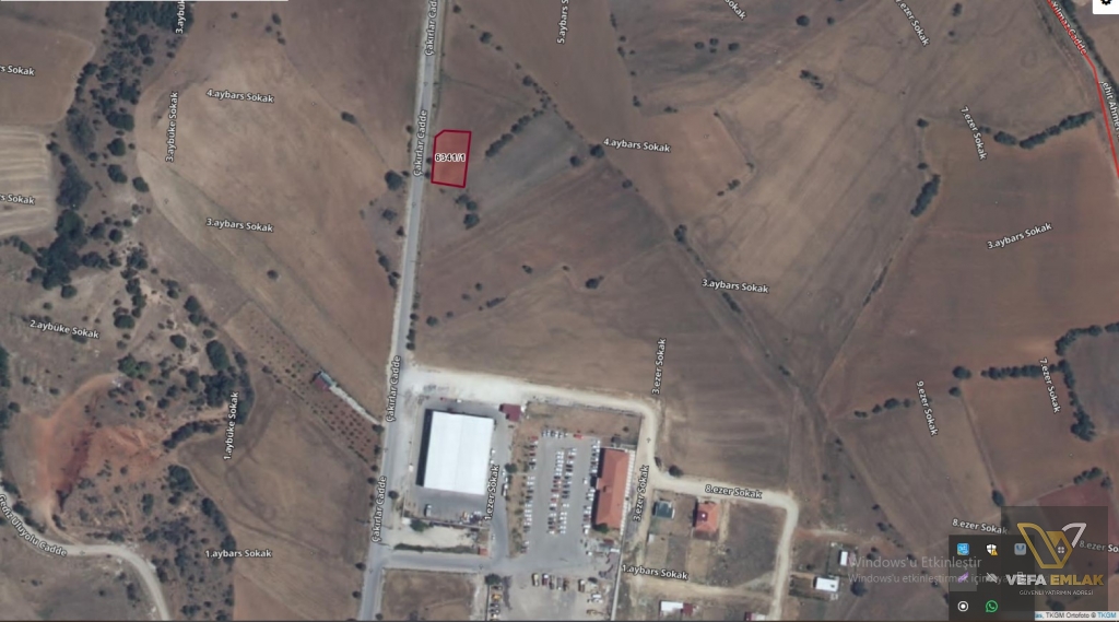 FEN İŞLERİ YAKININDA 12 DAİRELİK 749 m2 ANA YOLA CEPHE SATILIK ARSA