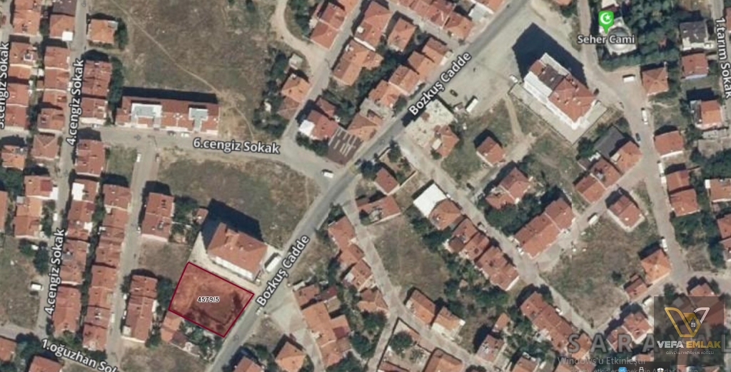 SARAYAYTI MAHALLESİNDE 18 DAİRELİK VE + DÜKKANLIK 851 m2  SATILIK ARSA