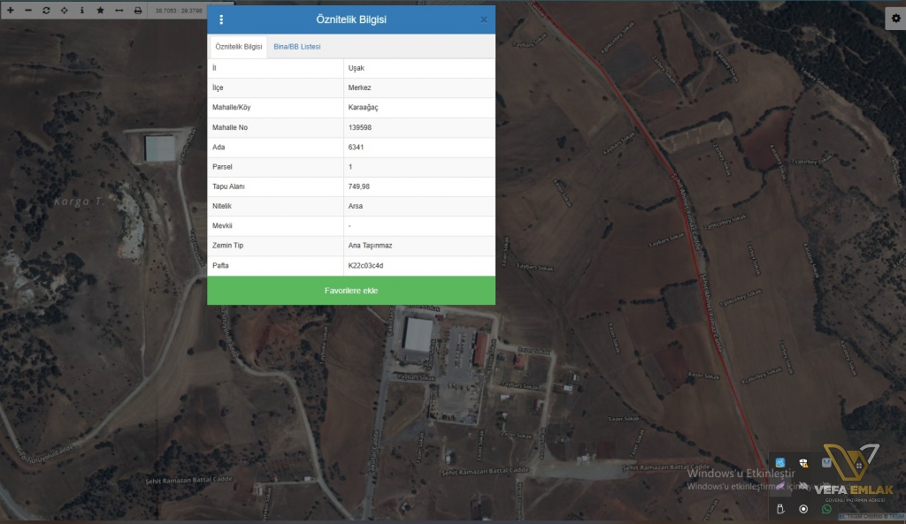 FEN İŞLERİ YAKININDA 12 DAİRELİK 749 m2 ANA YOLA CEPHE SAT...