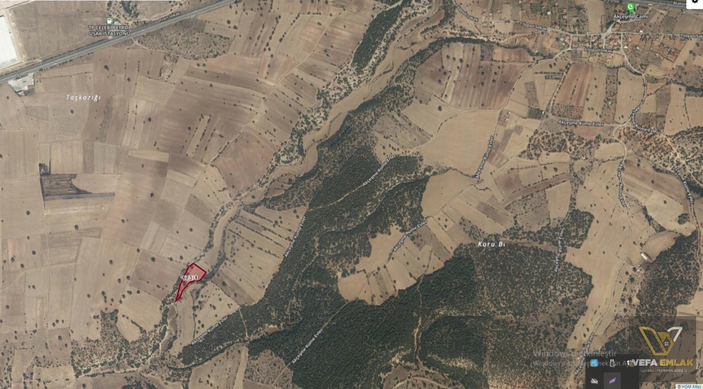 ÇINARCIK KÖYÜNDE SATILIK 6.289 m2 SATILIK TARLA